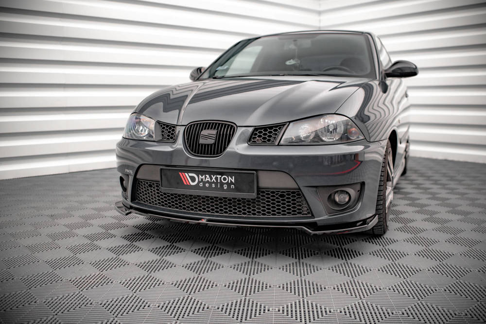 Voorspoiler V.3 Seat Ibiza Cupra MK3 Maxton Glans Zwart