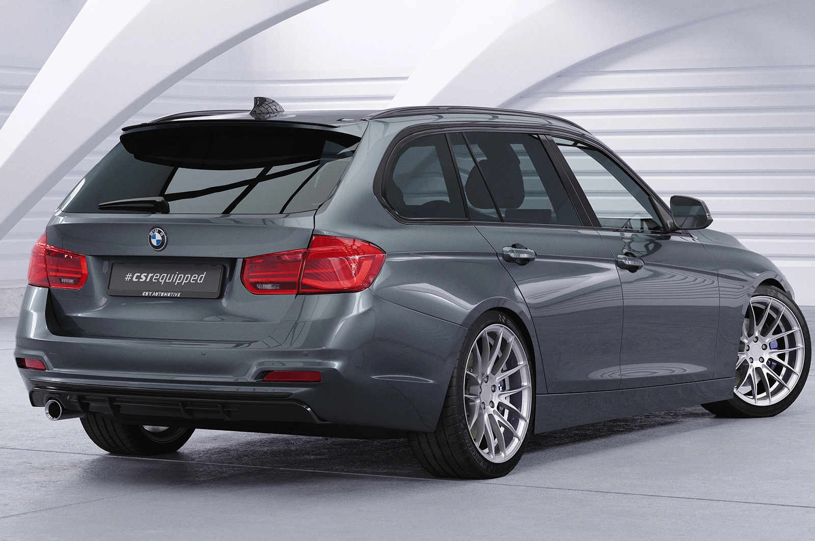 Achterspoiler BMW 3-serie F31 Touring (05/2012–06/2019) Glans Zwart – CSR Automotive