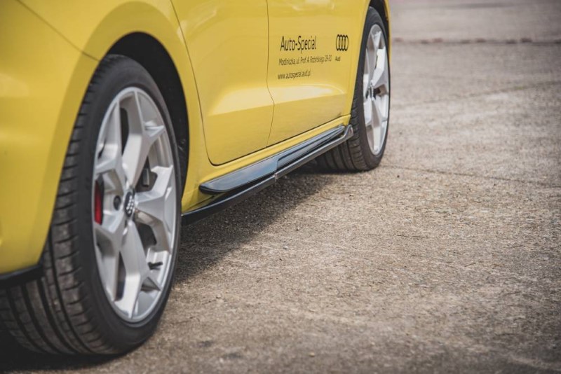 Zijskirt diffuser Audi A1 S-line GB glanzend zwart