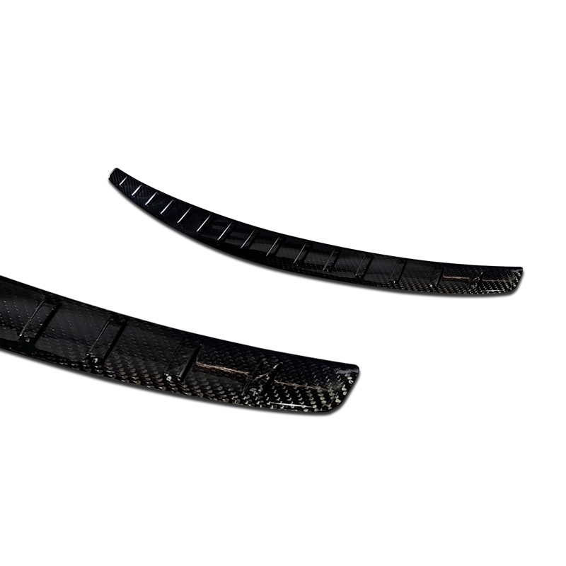 Echt 3D Carbon Achterbumperprotector  Mercedes C-Klasse W205 Sedan 2014-2019 & FL 2019-2021 'Ribs'