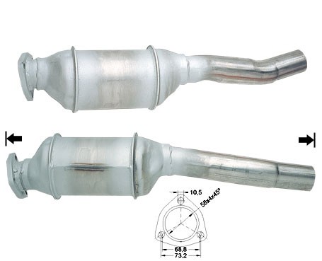 Audi 80 1.8 1781 cc 66 Kw / 90 cv PM Magnaflow CAT Bouwjaar: 9/8