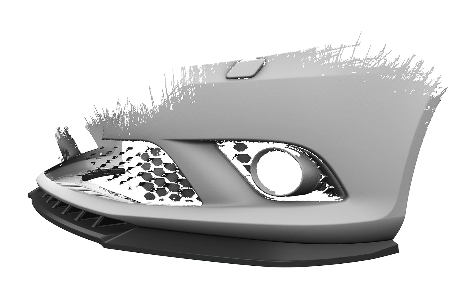 Voorspoiler Skoda Fabia 2 RS (Typ 5J) 2010–2014 – CSR Automotive – Glans Zwart