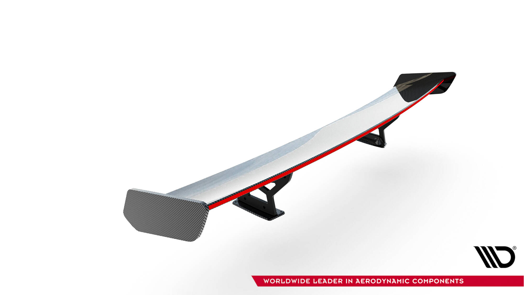 Carbon Spoiler + LED Volkswagen Jetta GLI MK7 Maxton Glans zwart