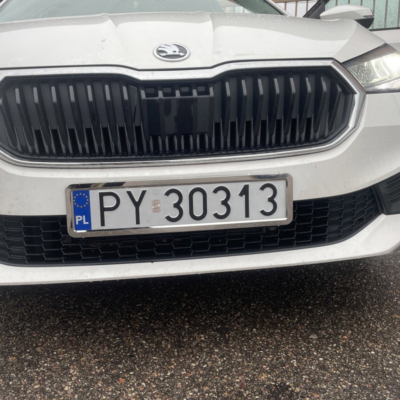 EPF05 LICENSE PLATE FRAME STAINLESS STEEL