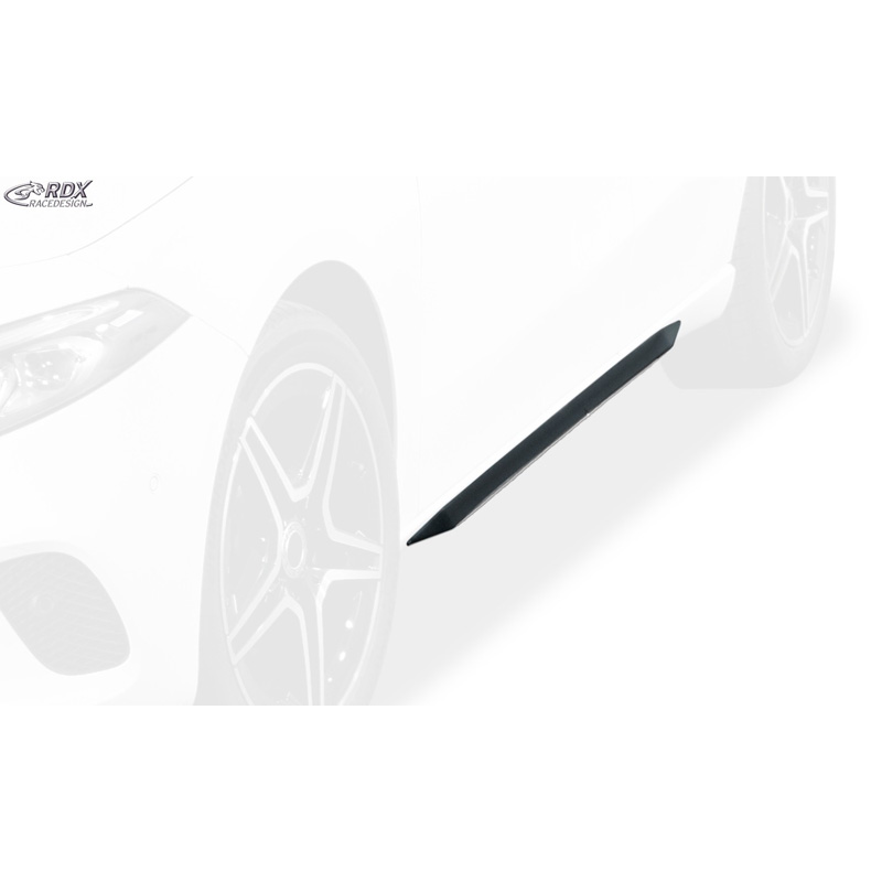 Sideskirts 'Slim'  Mercedes A-Klasse W177 2018- (ABS zwart glanzend)