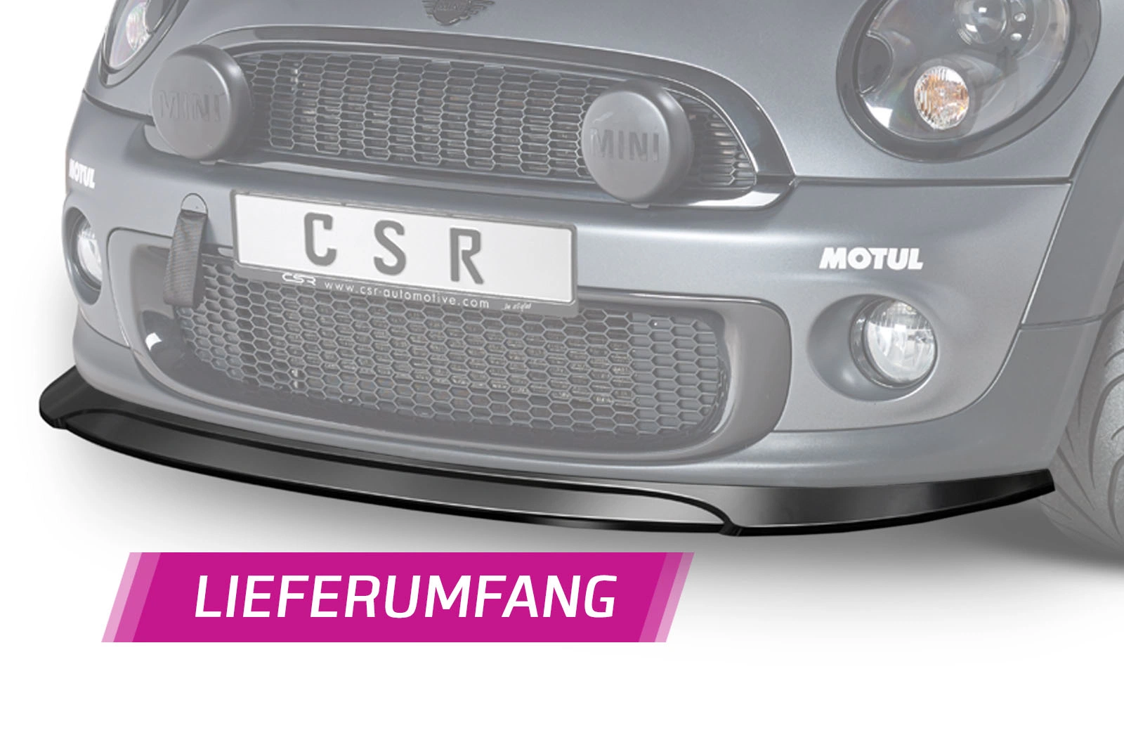 Voorspoiler Mini Rxx Glans Zwart – 2006–2016