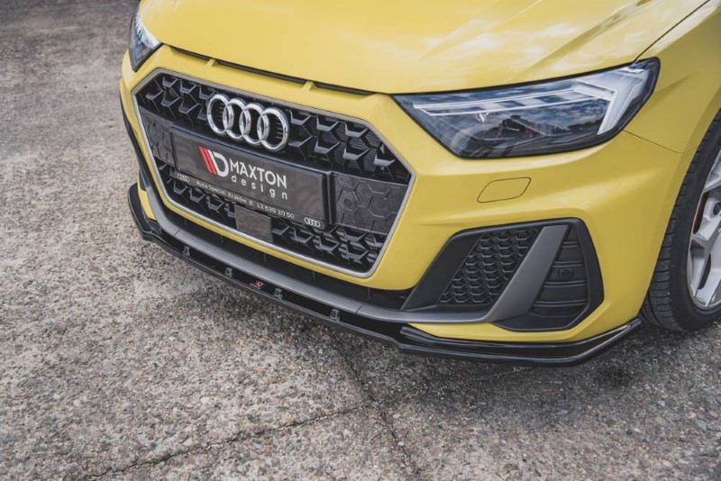 Voorspoiler Audi A1 S-LINE GB glanzend zwart V.2