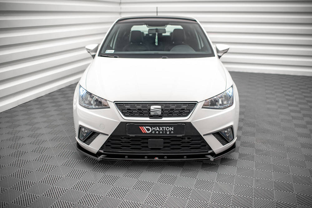 Voorspoiler V.1 Seat Ibiza KJ Maxton Glans Zwart
