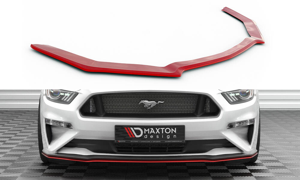 Voorspoiler Ford Mustang Mk. 6 Facelift Glanzend Rood