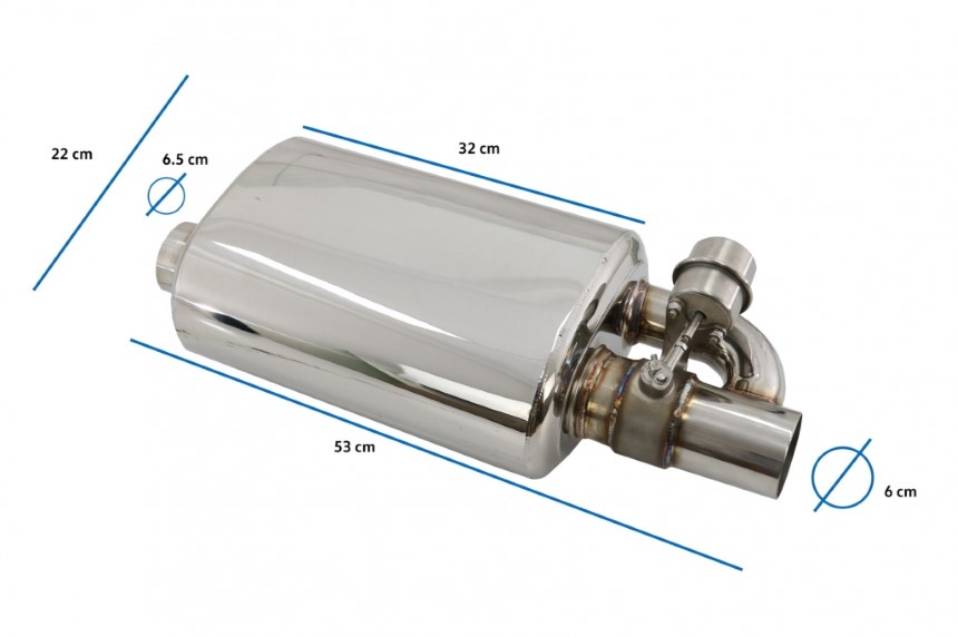 ESD Uni PowerSports RVS 125x225mm 2x76mm DTM