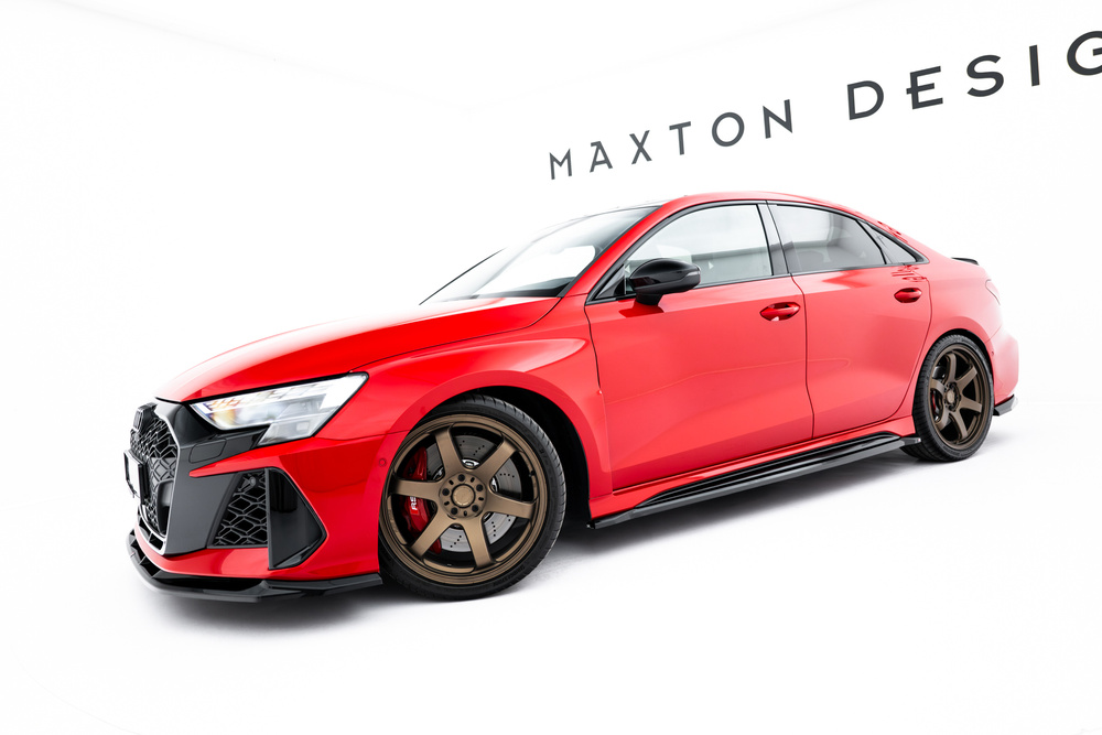Bodykit Audi RS3 Limousine 8Y Facelift Maxton Glans Zwart