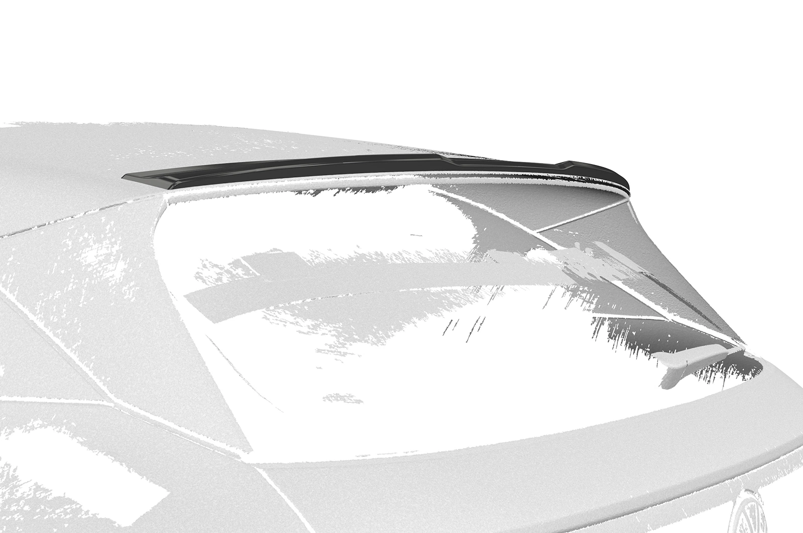 Achterspoiler VW ID.4 glans zwart 2020–