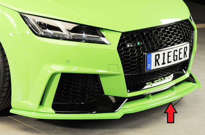 Voorspoiler Audi TT RS 8J1-FV/8S 16-18 ABS Rieger