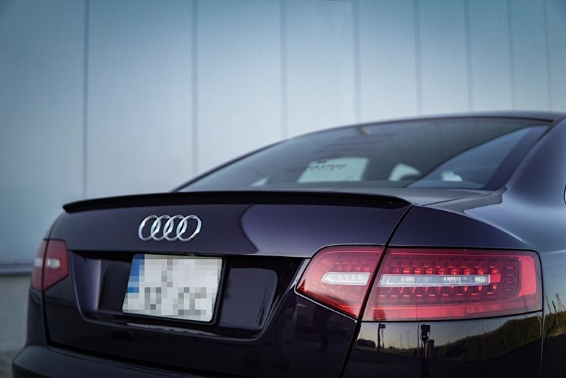 Spoilerkap Audi A6 S-Line C6 FL Sedan Glanzend Zwart Maxton
