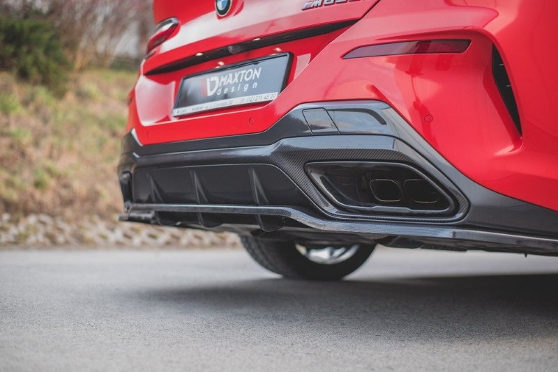 Centrale Achterspoiler (Met verticale bars) BMW M850i G15 Glanzend Zwart