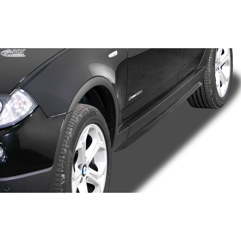 Sideskirts 'Slim'  BMW X3 E83 2004-2010 (ABS zwart glanzend)