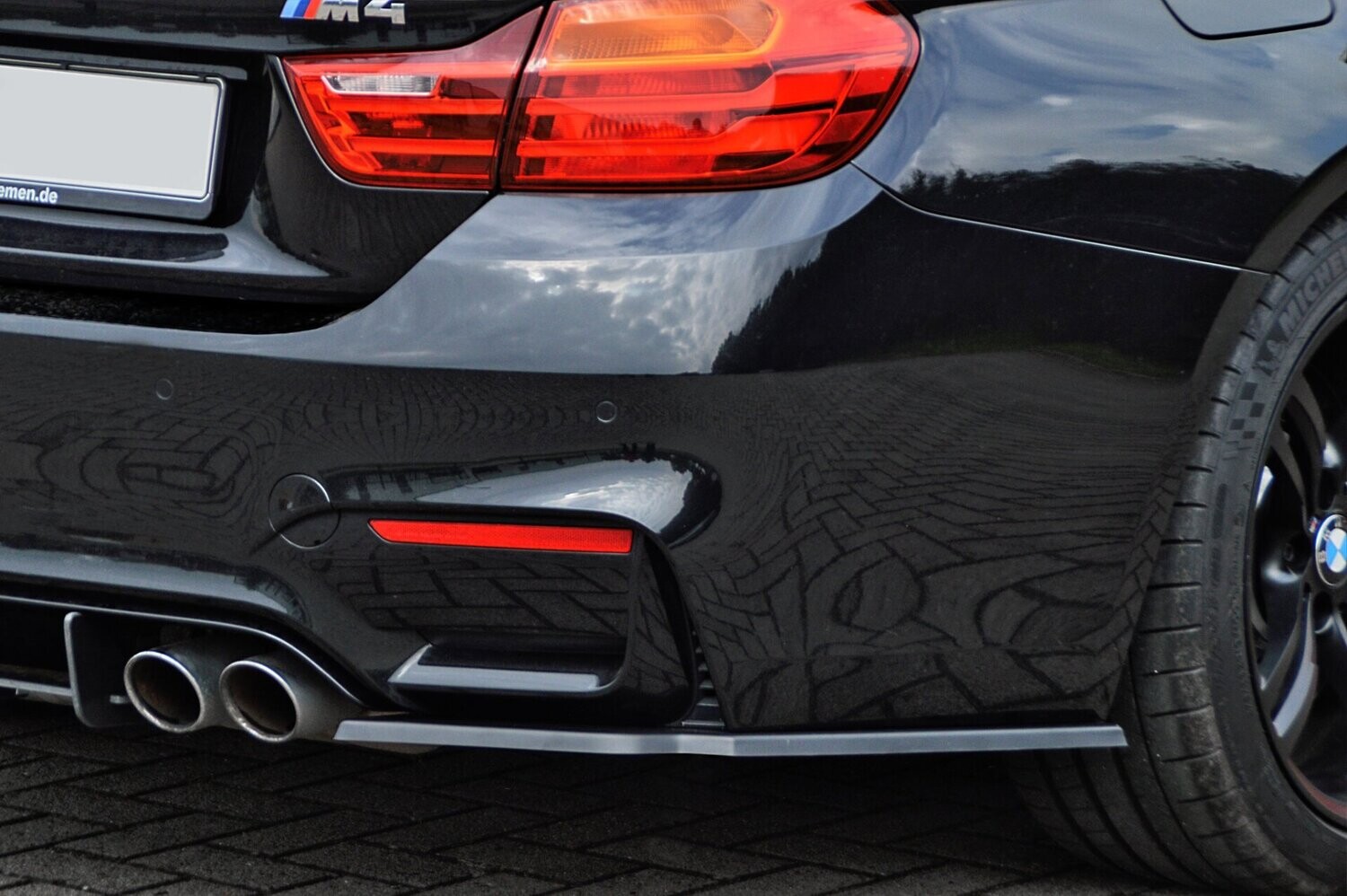 Diffusor spoiler hoeken zijkanten BMW M3/M4 F80/F82/F83