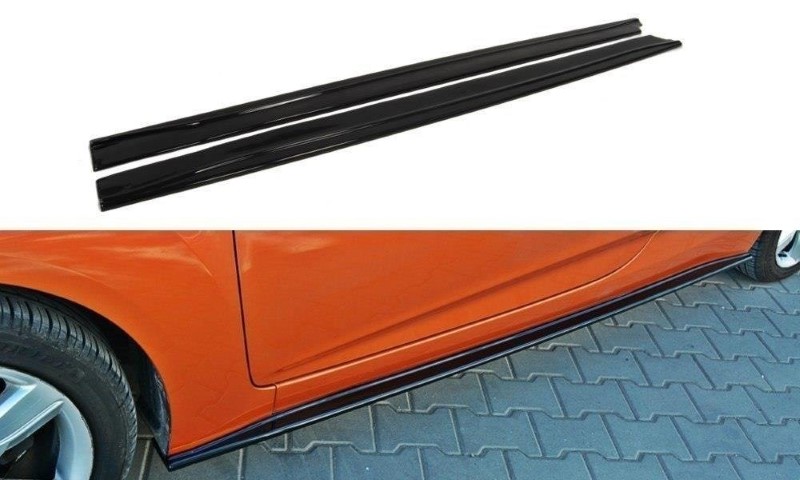 Zijskirts Diffusers Hyundai Veloster Glanzend Zwart