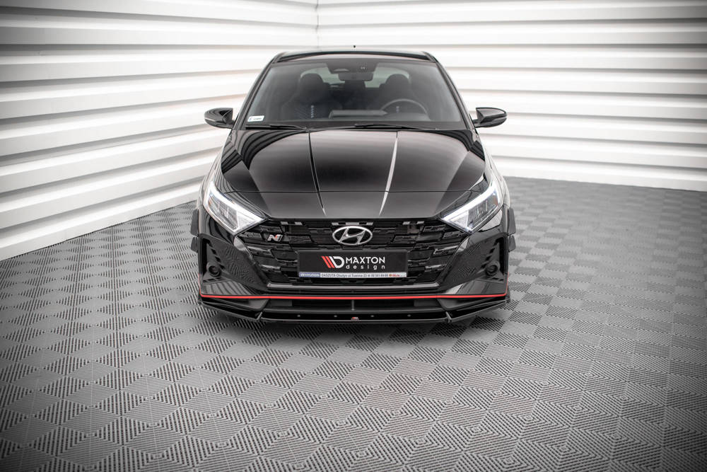 Voorspoiler V.2 Hyundai I20 N Mk3 Glans Zwart