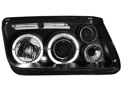 Faros VW Bora Angel Eyes negro
