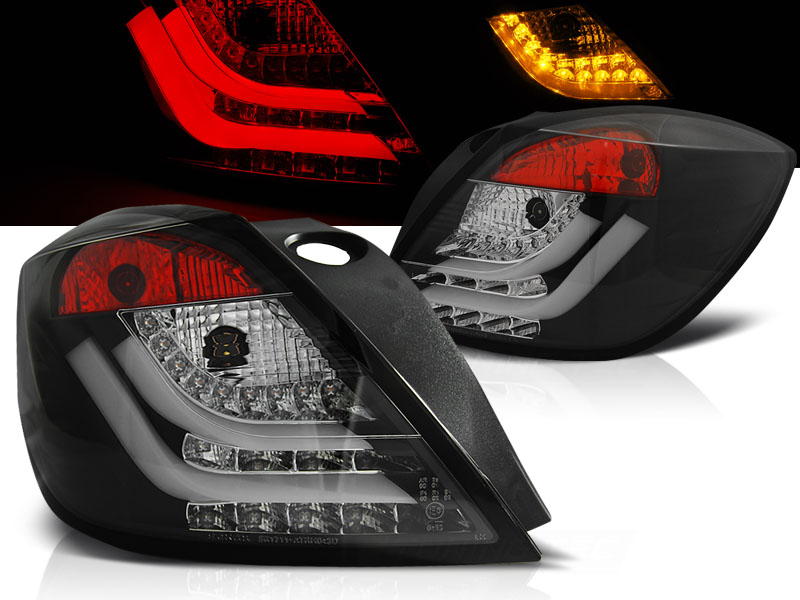 Taillights Opel Astra H GTC Tube LED red/smoke