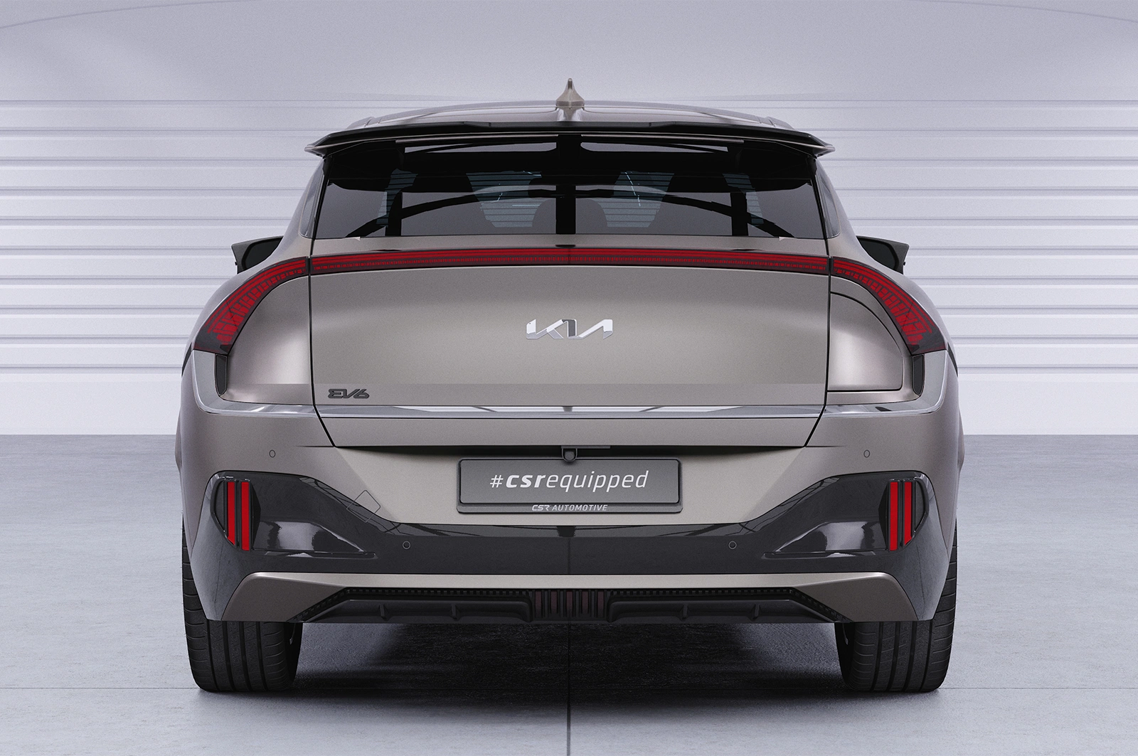 Achterspoiler Kia EV6 CSR glans zwart