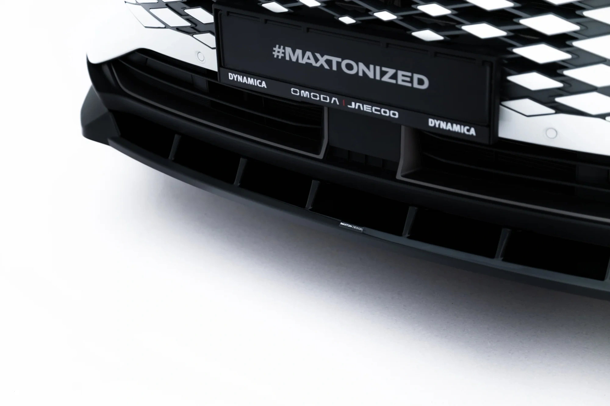 Front Splitter Omoda 9 Mk1 Maxton Glanzend Zwart