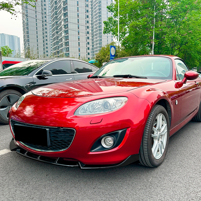 Voorspoilerlip  Mazda MX-5 (NC) Facelift 2009-2015 (Glanzend Zwart ABS)