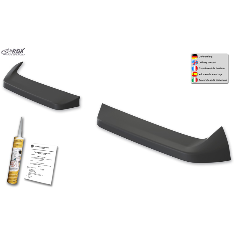 Dakspoiler  Ford Transit Custom / Tourneo Custom 2023- & Volkswagen Transporter / Caravelle T7 2024- (met achterdeuren & achterklep) (PUR-IHS)