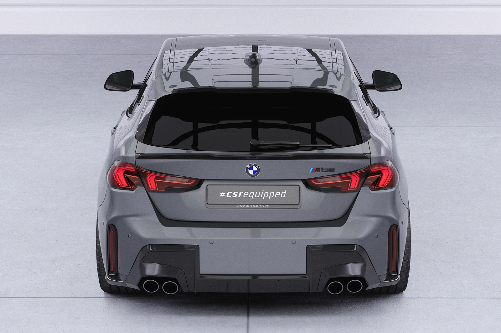 Achterspoiler BMW 1er F70 M Pro / M135 Glans Zwart (2024)