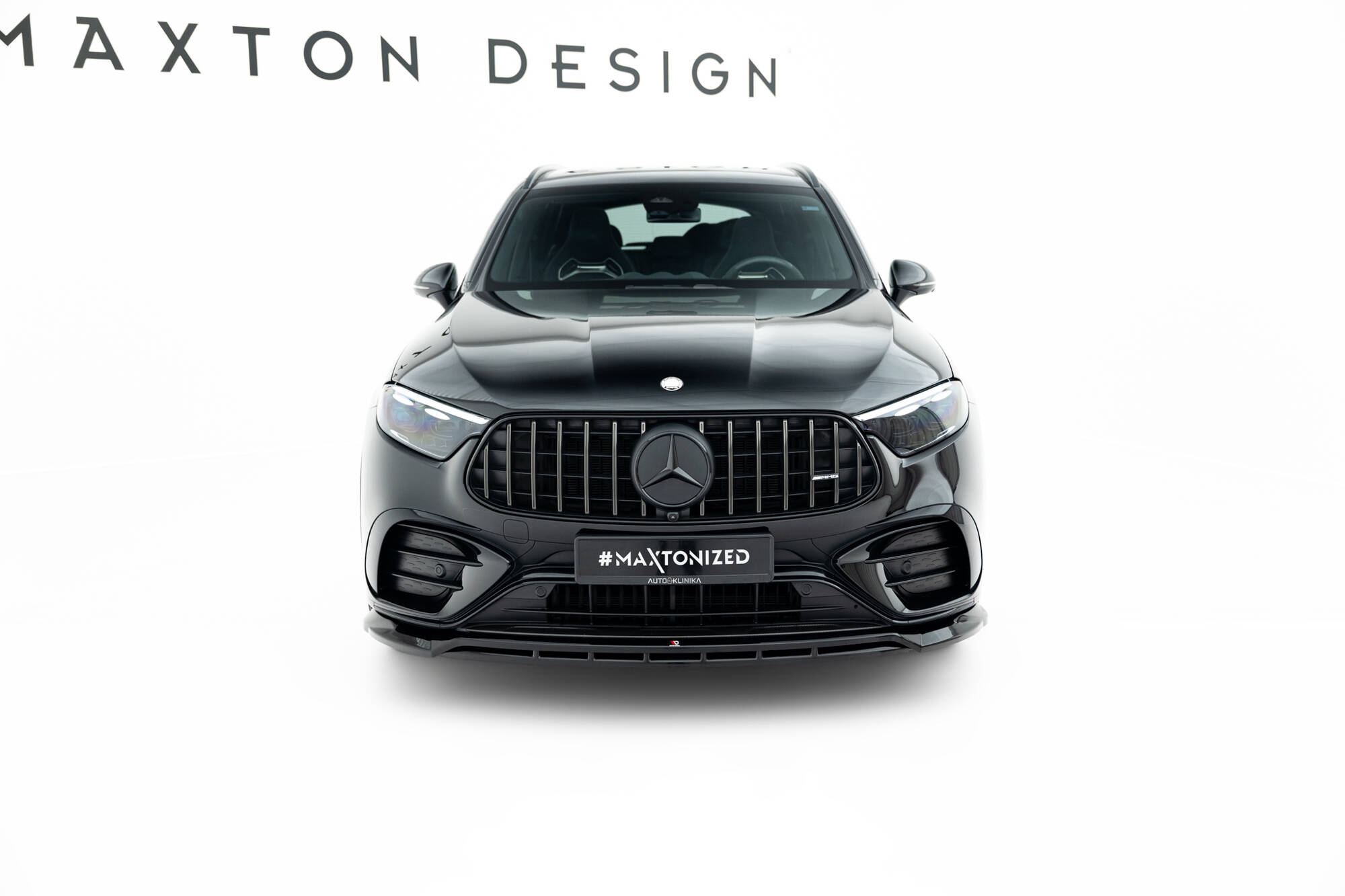 Voorspoiler Mercedes-AMG GLC 43 X254 Maxton Glanzend zwart