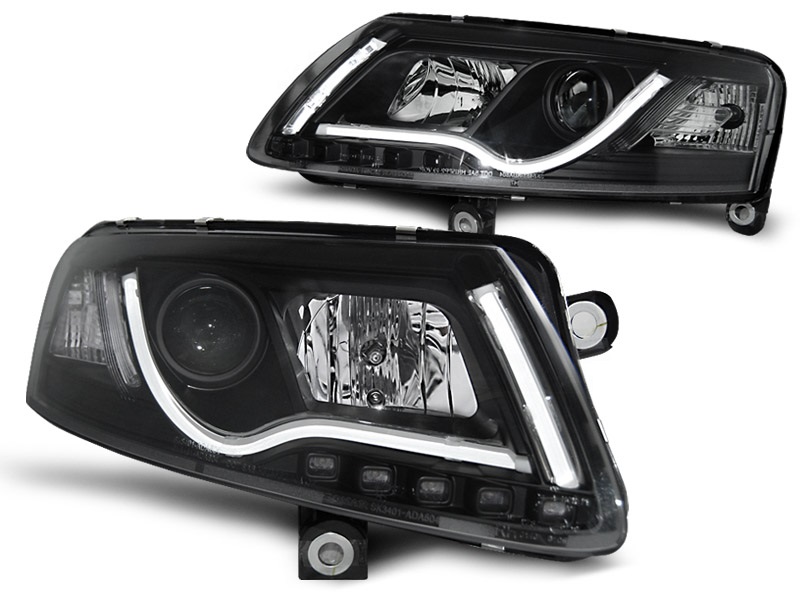 Headlights Audi A6 4F 04-07 Dlite Evo black