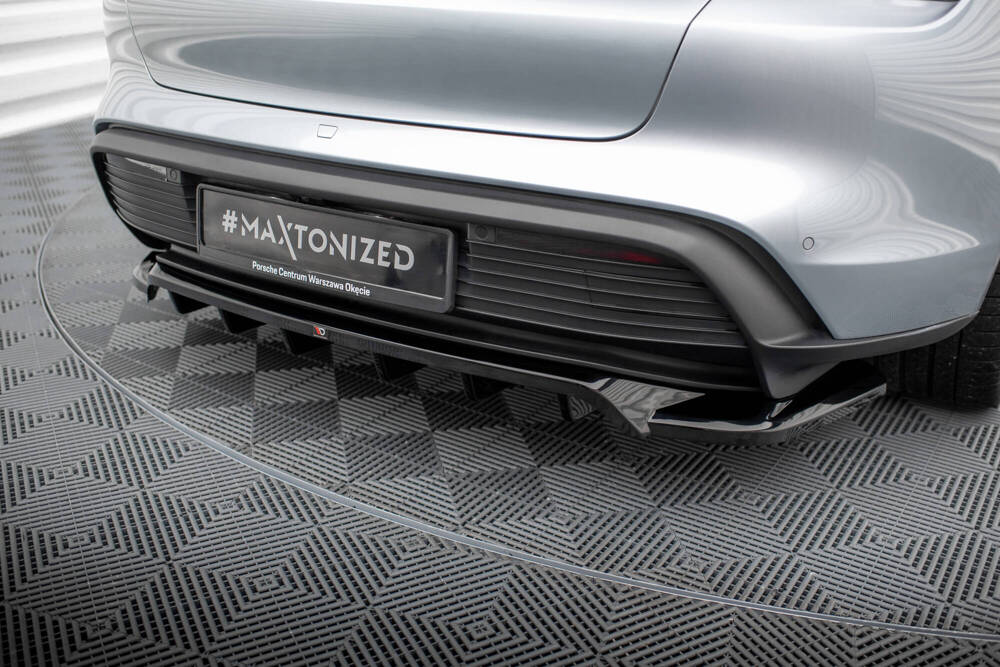 Diffusor Porsche Taycan 1 / 4 / 4S / GTS Glans Zwart