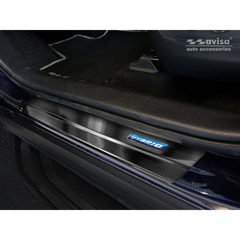 Zwart RVS Instaplijsten  Toyota RAV4 (5th Gen.) 2018- & Suzuki Across 2020- - 'Hybrid' - 4-delig