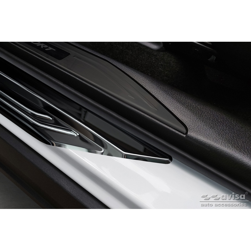 Zwart RVS Instaplijsten  Lexus NX II 2021- 'Lines' - 4-delig