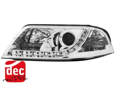 Headlights VW Passat 3BG 00-04 Devil Eyes Dlite LED Chrome