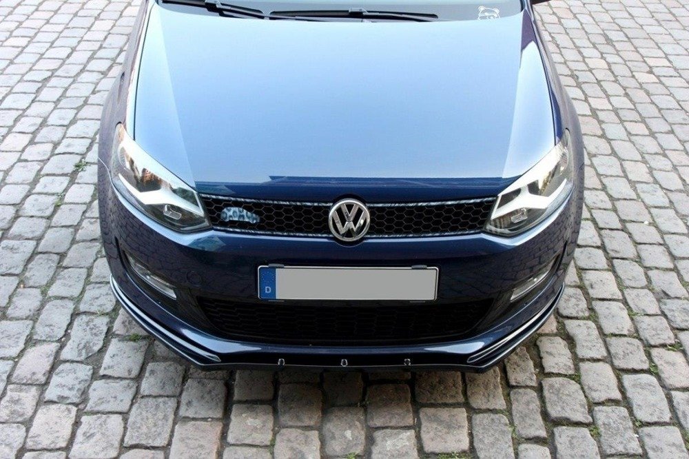 Voorspoiler VW Polo 6R Maxton Glans Zwart