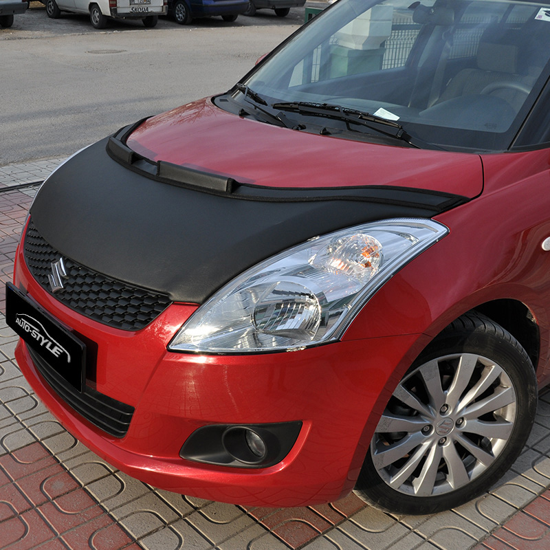 Motorkapsteenslaghoes Suzuki Swift MK7 2010- zwart