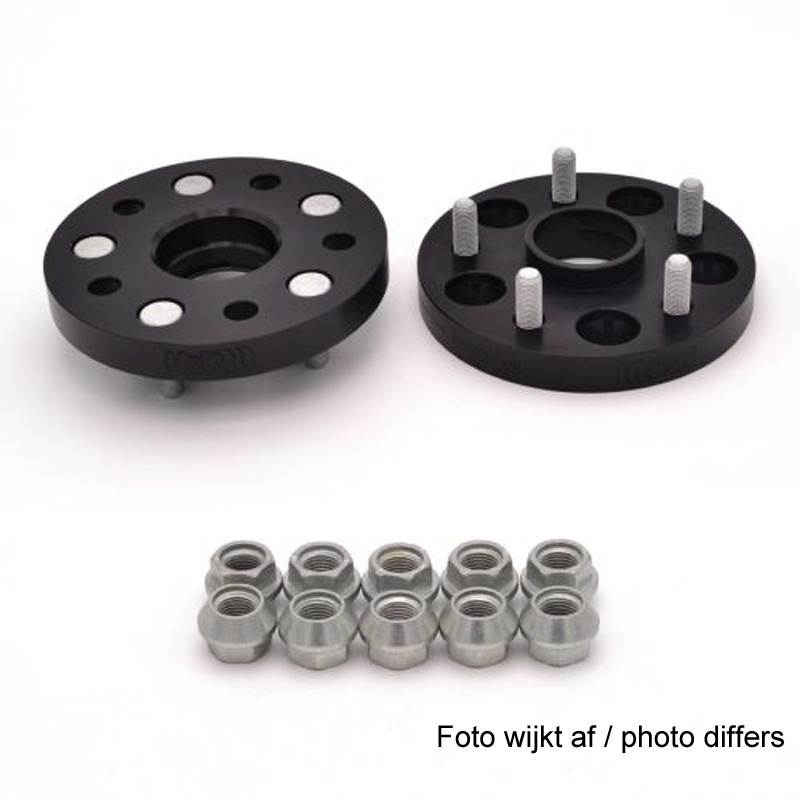 H&R DRM-Systeem Spoorverbreders 22mm 5x114,3 - Naaf 67,1mm - Boutmaat M12x1,5 -   Hyundai/Kia/Mazda - Zwart