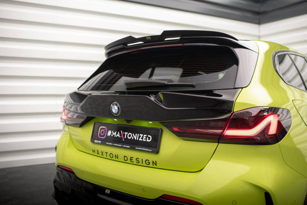Spoiler BMW 1 F40 M Pakket & M135i Maxton Glans Zwart