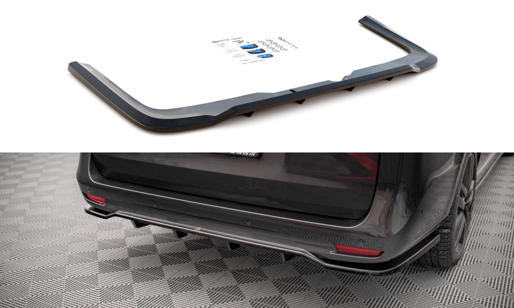 Diffuser Mercedes V-Class AMG Line W447 FL Maxton Glans Zwart