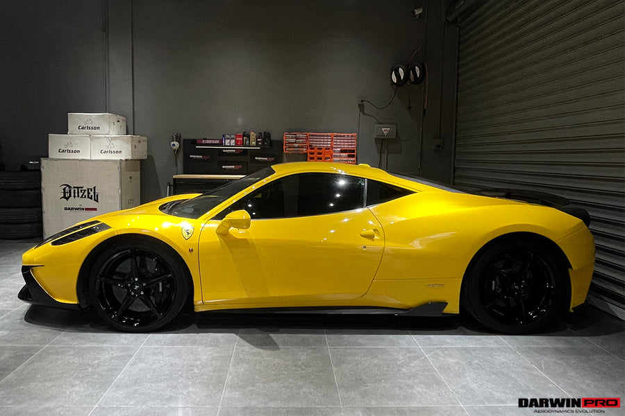 Ferrari 458 Coupe/Spyder Speciale Style Carbon Fiber Side Skirts Canards 2010-2015