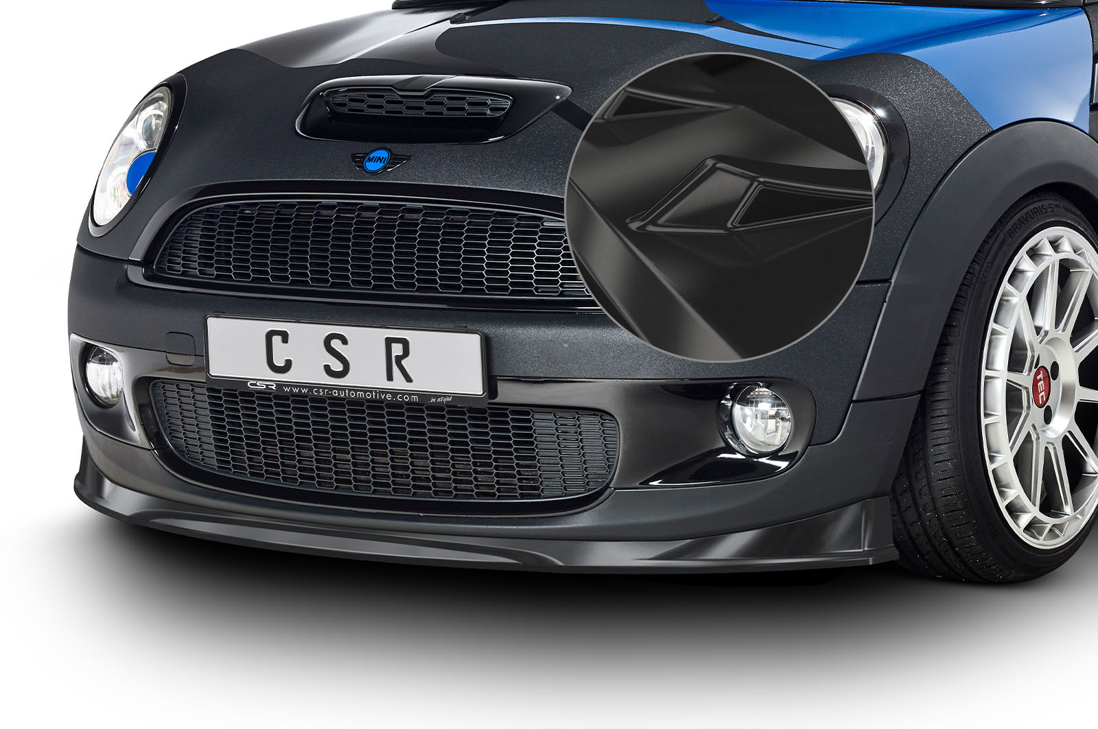 Voorspoiler Mini Cooper S R56 Glans Zwart – CSR Automotive