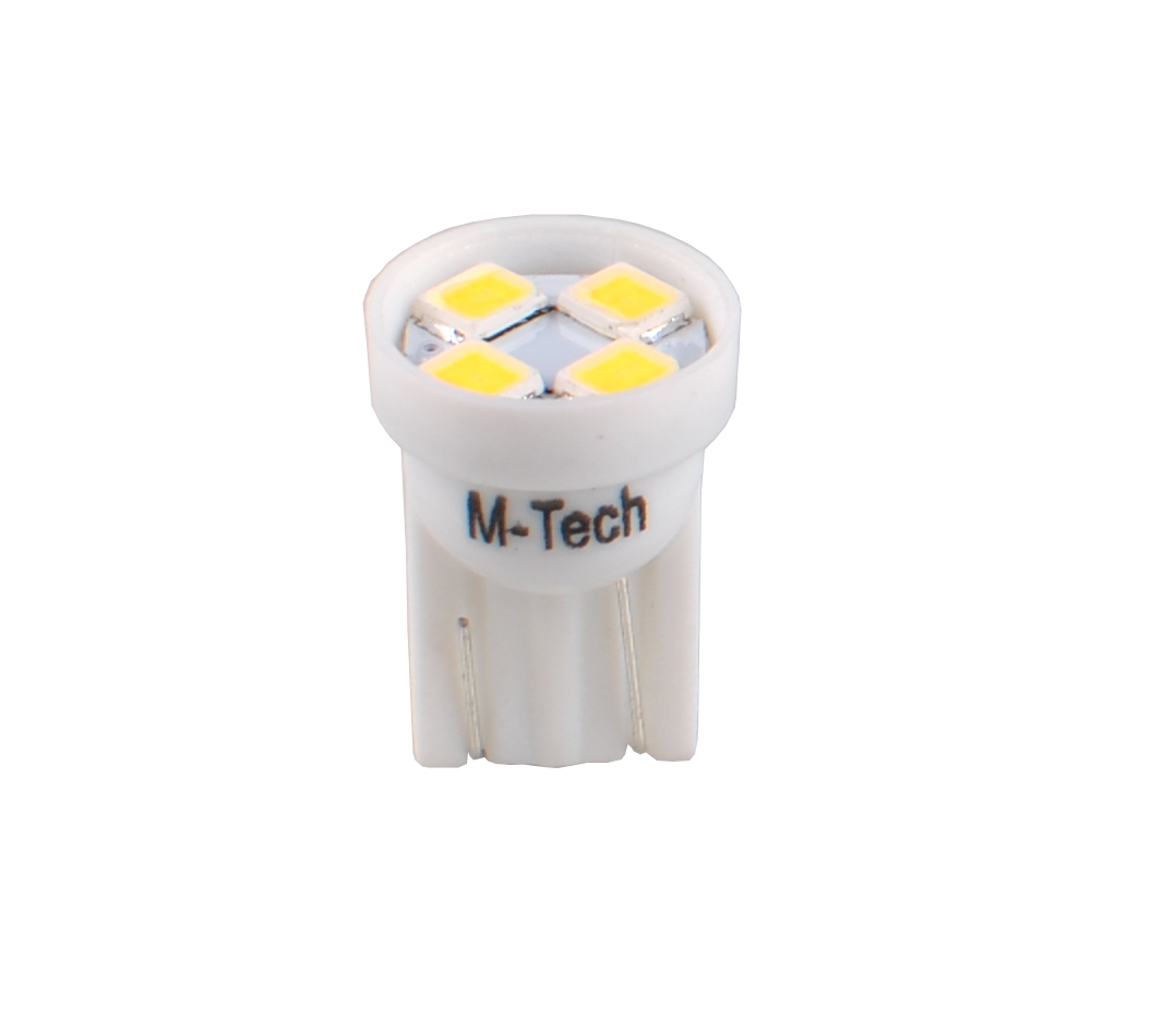 M-tech 2X L017 LED T10 12/24V 4xSMD3528 wit