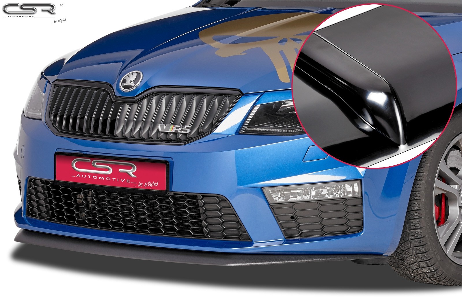 Cupspoilerlip Glossy Skoda Octavia 5E RS CSL150-G