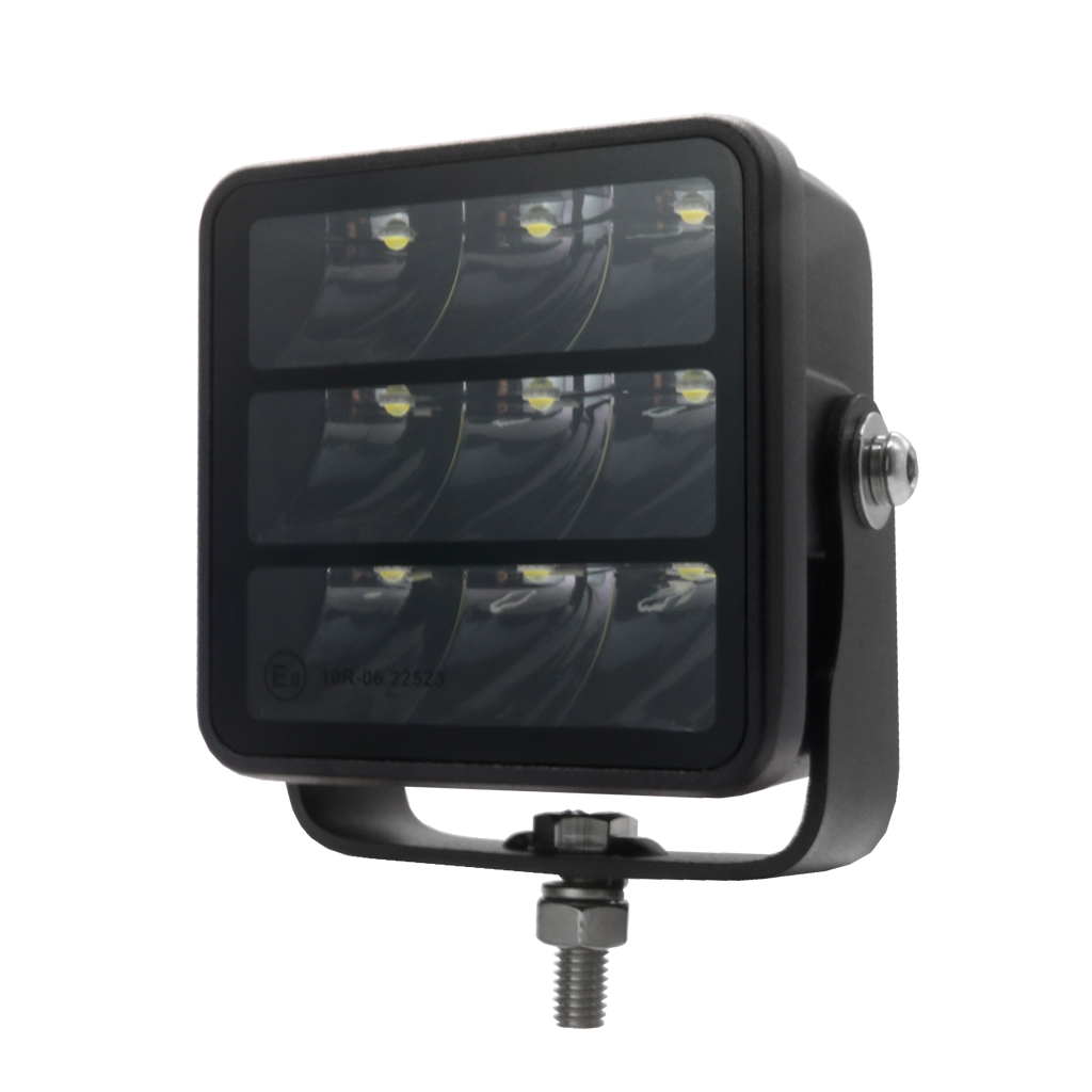 7" 80W 8 LED Spot Schijnwerper Zwart