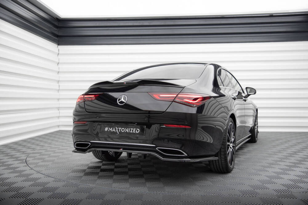 Spoiler Mercedes Benz CLA Coupe C118 Maxton Glans Zwart
