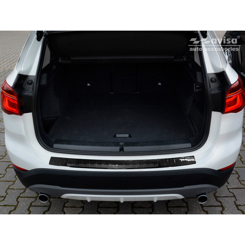 Echt 3D Carbon Achterbumperprotector  BMW X1 (F48) 2015-2022