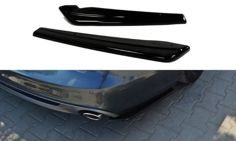 Achterzij Spoilers Audi A6 C7 S-line Avant Glanzend Zwart