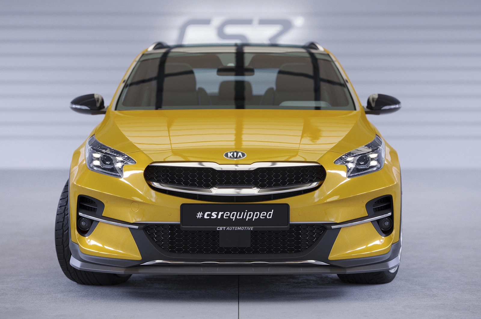 Voorspoiler Kia XCeed Glans Zwart van CSR Automotive (2019-)